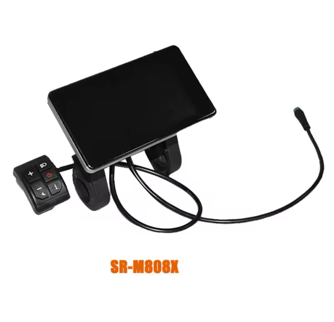 Elektrische Fiets Kleurrijke 808 Lcd Display Meter 24V-72V Aansluiting Plug Ebike Intelligent Disp
