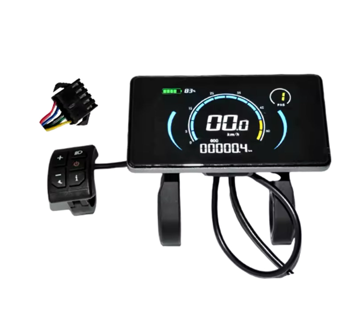 Elektrische Fiets Kleurrijke 808 Lcd Display Meter 24V-72V Aansluiting Plug Ebike Intelligent Disp