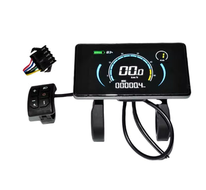 Elektrische Fiets Kleurrijke 808 Lcd Display Meter 24V-72V Aansluiting Plug Ebike Intelligent Disp
